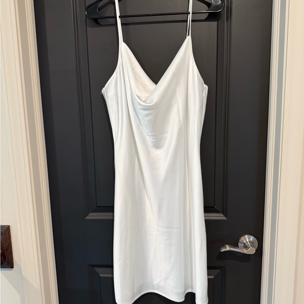Elegant White Slip Dress